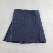 Kilt Mens 34 Waist Blue Utility Pleated Skirt Buckle Handmade Heavyweight