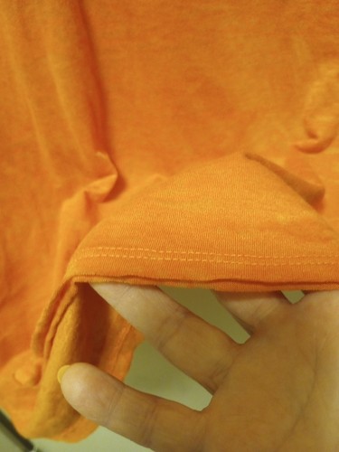 Cato Med Size Orange Sheer V neck T Shirt Size Medium For Layering - Picture 5 of 7