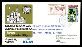 Mayfairstamps Guatemala Flight 1976 Guatemala to Lisboa Portugal Cover cca_75923