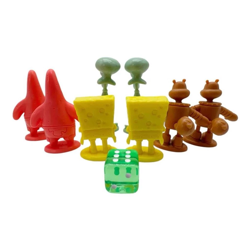 Vtg SpongeBob SquarePants Wacky Race to Krusty Krab Replacement Game Pieces Dice - Image 2 of 3