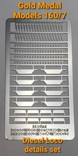 160/7  N Scale Diesel Loco Detailing Set  Stainless Steel Gold Medal Models  USA