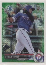 2017 Bowman Chrome Prospects Mega Box Green Refractor 39/99 Ronald Guzman 0x1