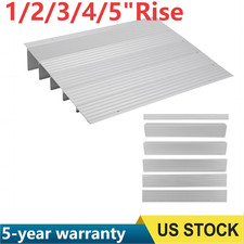 1"/2"/3"/4"/5" Threshold Ramp 700lbs Wheelchair Ramp Aluminum Non-Slip Ramp St