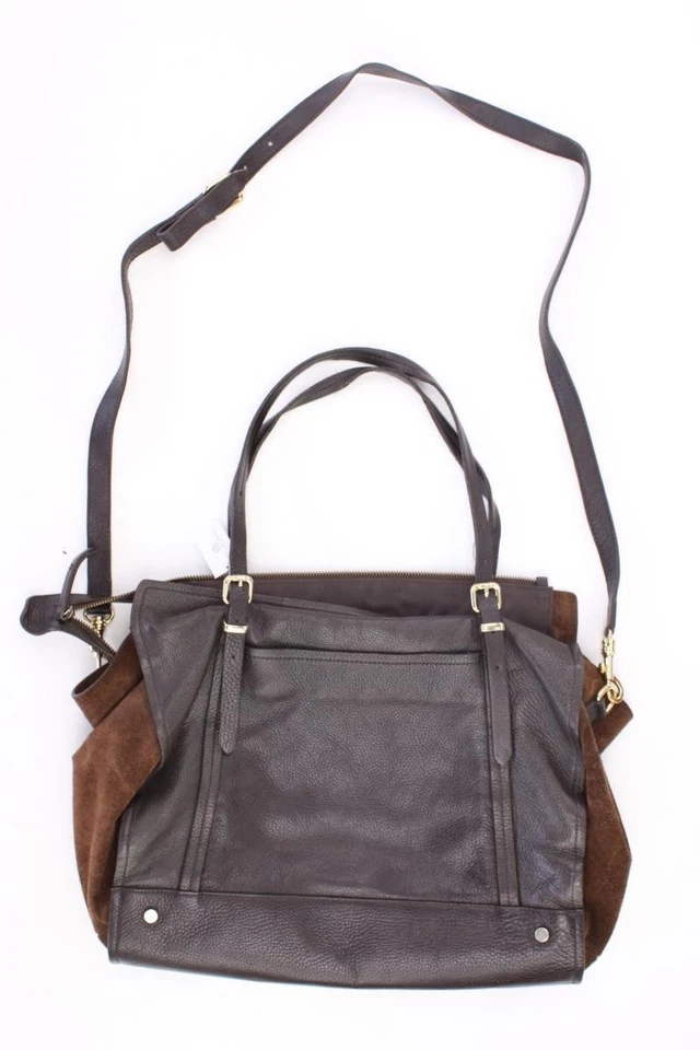 ✅ Massimo Dutti Schultertasche Handtasche für Damen braun aus Leder ✅ - Bild 4 von 4
