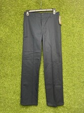 Dickies Pants Boys 20 Pleated Classic Fit Straight Leg Trouser School 30x31 NWT