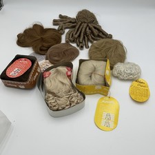 Lot of 8 vintage doll wigs - sizes 8 - 15 some NOS, some used