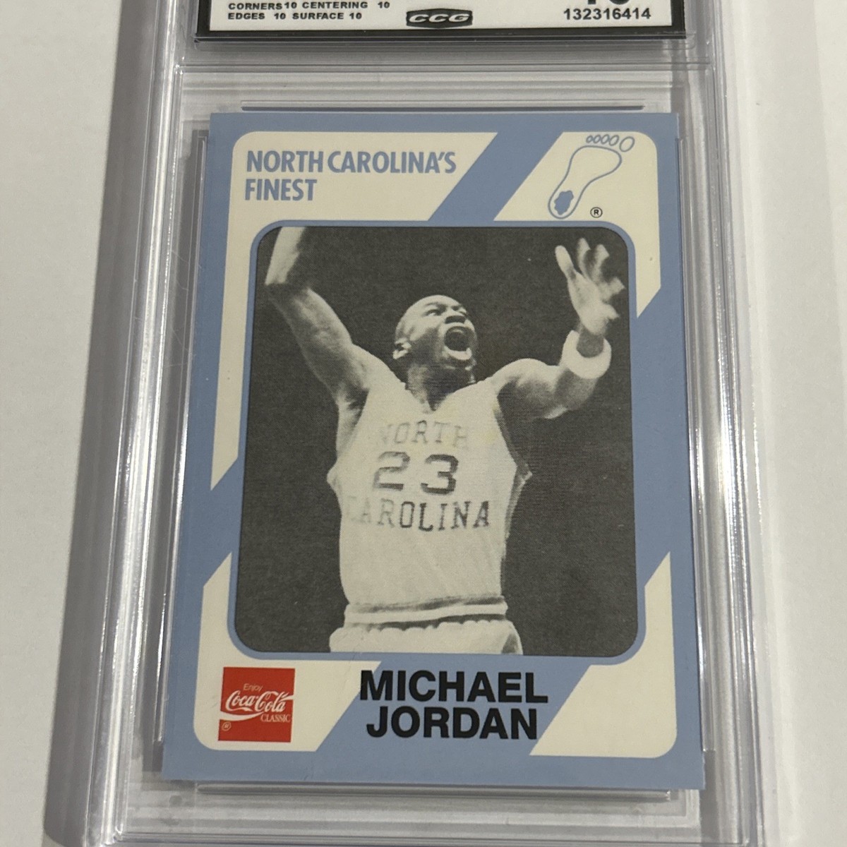 Michael Jordan #65 1989 Collegiate Collection/Coca-Cola North