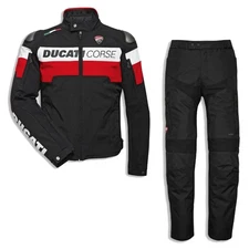 Ducati Corse Men Motorcycle Textile Waterproof Motorbike Racing jacket & Pants