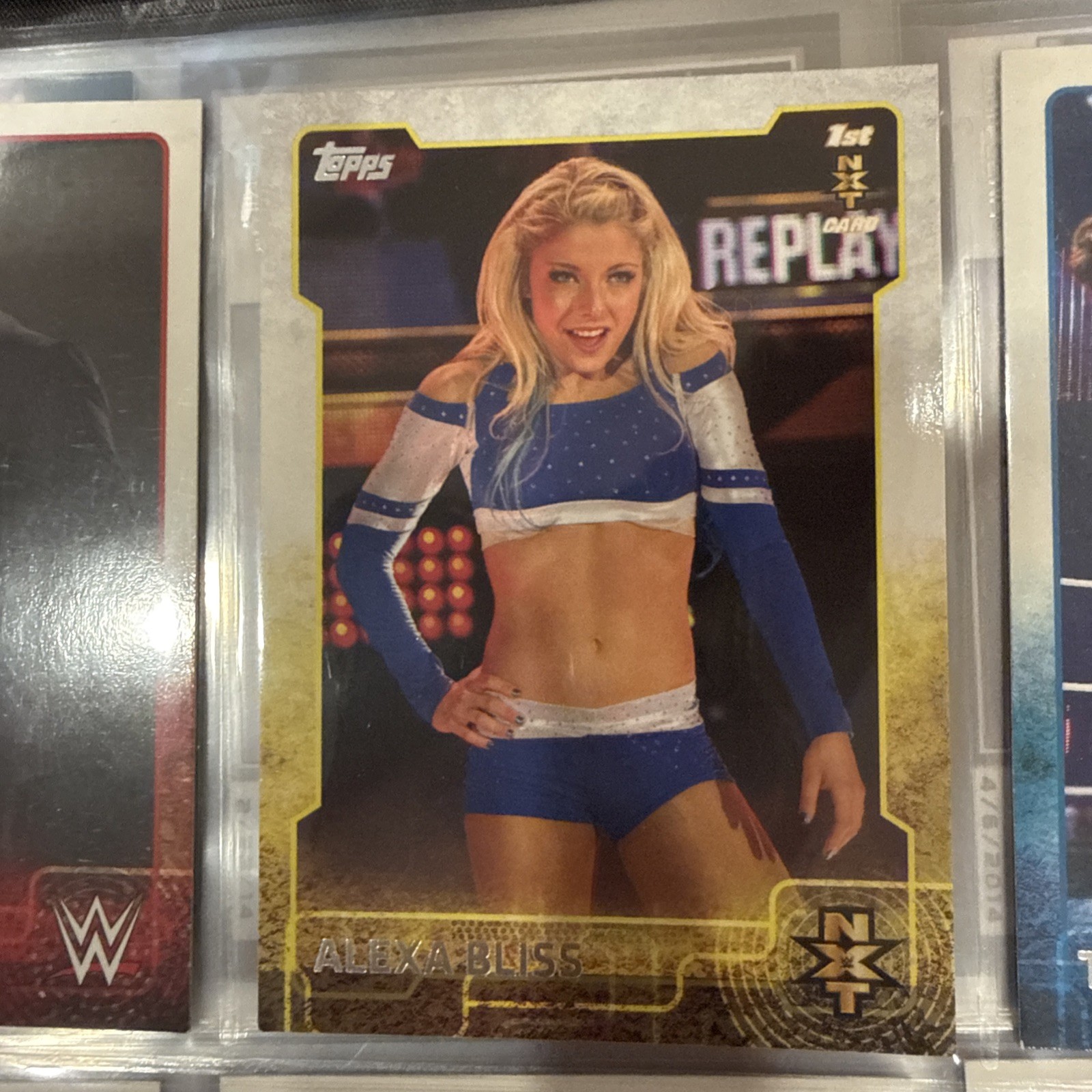 2015 Topps WWE AND 2015 Topps WWE Chrome Alexa Bliss Rookie Cards NM-mint