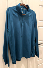 under armour SWEATER  LARGE - LONG SLEEVE-ZIPPER- TEAL