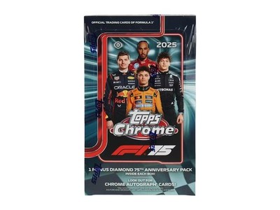 2025 TOPPS CHROME F1 FORMULA 1 HOBBY BOX