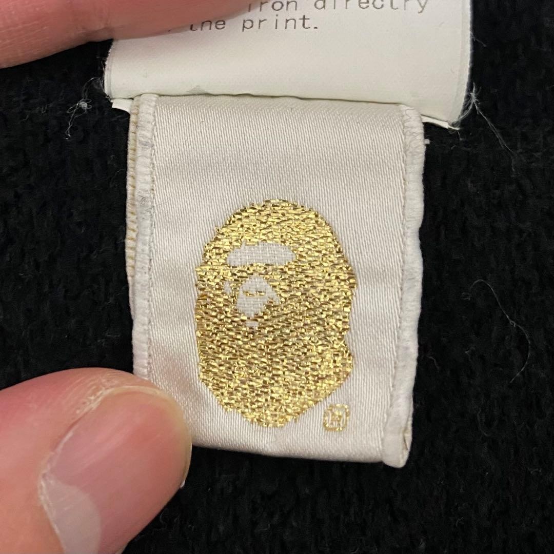 A BATHING APE BAPE GO APE Full Zip Hoody Black Size L thumbnail 6