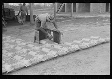 Photo:Statesboro Georgia 1941 Turpentine Works Hot Rosin Bags Hardening