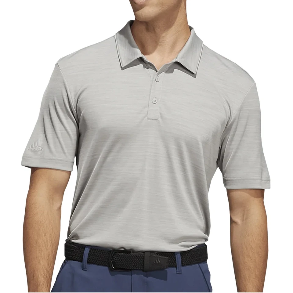 Adidas Men's Lifestyle Heather Polo Golf Shirt, NEW