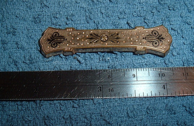 UNIQUE Antique Pin Brooch Gold filled 100 years Old Victorian Bar Pin ESTATE