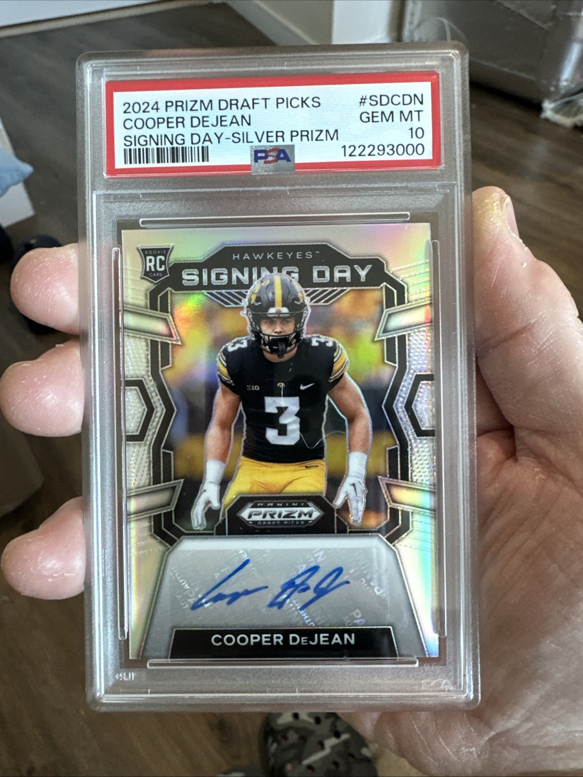 Cooper DeJean Panini Prizm Draft Picks Signing Day #SDCDN Silver Prizm