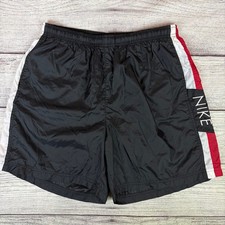Vintage Nike Black Red Swim Trunks size Men's XL