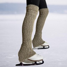 Ice Skating Leg Warmers Thick Soft Leg Cover Skating Socks for Cold Weather
