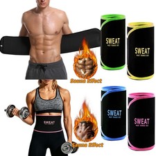 Waist Trainer for Women Men Belly Waist Trimmer Tummy Wrap Workout Sweat Belt