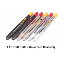 Utility Craft Knife 30° Retractable Blade + 10 Refills Leather Paper Cutter Tool