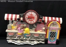 Vintage Coca Cola Ice Cream Parlor Wall Clock