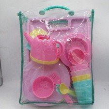 26-Piece Kids Pretend Play Dish Set By Battat Pink/Blue/Yellow Plastic