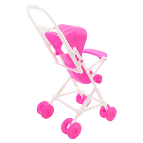  Stroller Plastic Child Push Pram Baby Doll Pushchair Simulation - Picture 1 of 17
