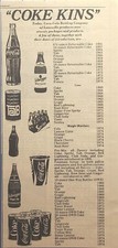 "Coke Kins" Kentucky Coca-Cola Bottler Family of Beverages Vintage Print Ad 1976