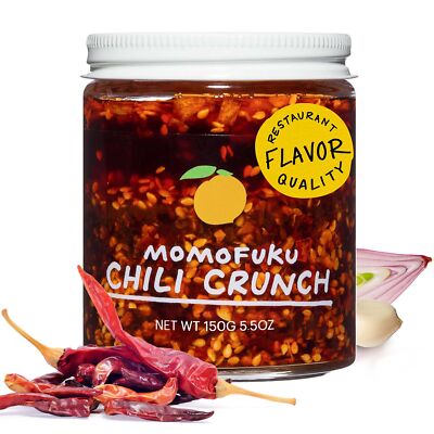 Momofuku Chili Crunch by David Chang 5.3 Ounces Chili Oil with Crunchy Garlic...
