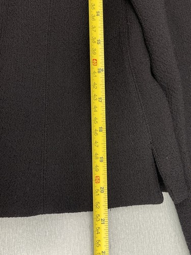 Rickie Freeman for TERI JON Women's Black Jacket Wool Crepe Size 10 - Picture 9 of 15