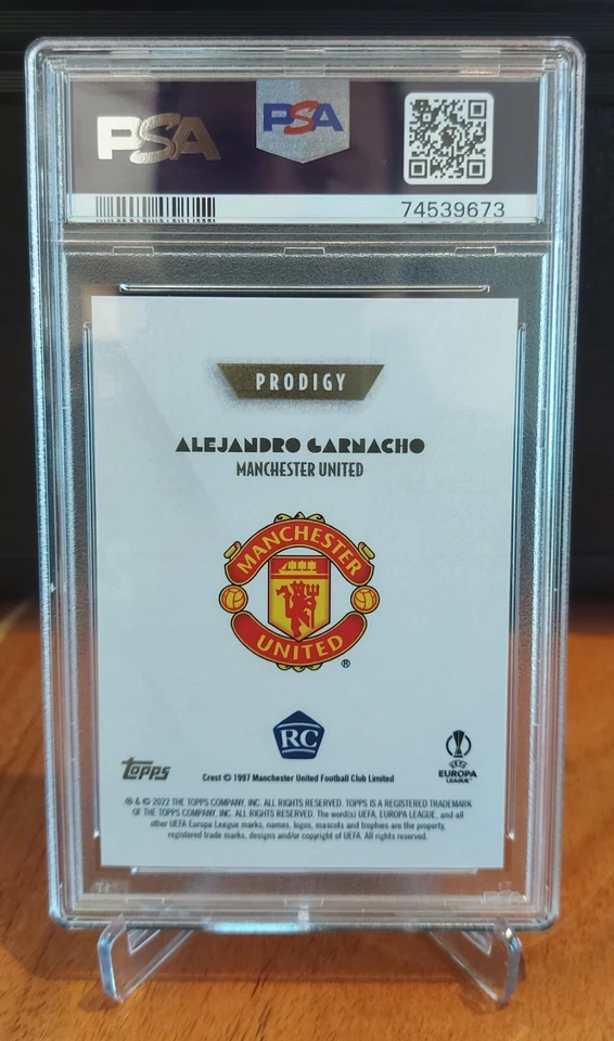 Alejandro Garnacho Topps Deco Rookie RC PSA 10 - Image 2 of 2