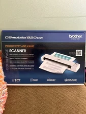 *NEW* Brother DS-920DW Wireless Duplex Mobile Color Page Scanner White, Desk