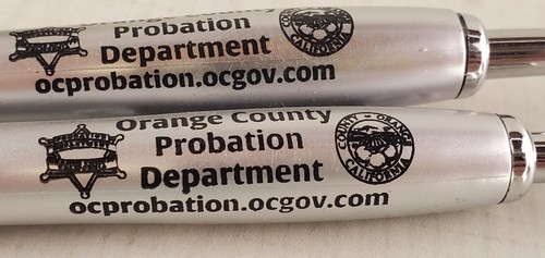 Bolígrafos de escritura del Departamento de Libertad Condicional del Condado de Orange, California (2) - Imagen 2 de 3