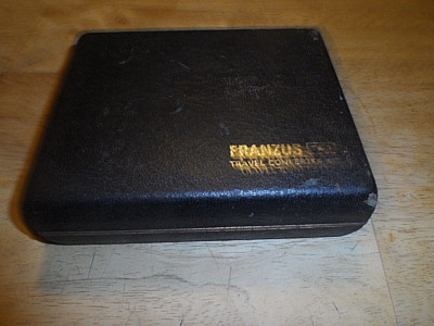 Kit Convertisseur Voyage Franzus TK-7 Vintage – 3 Pièces, étui – USA