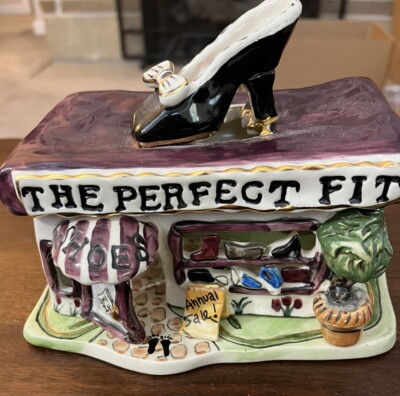 Heather Goldminc Blue Sky Perfect Fit Shoe Shop Tealight 2003 With Base EUC