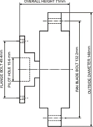 DAYCO FAN CLUTCH for NISSAN GAZELLE 11/1984-11/97 2.0 4CYL 8V SOHC EFI S12 CA20E - image 3 of 3
