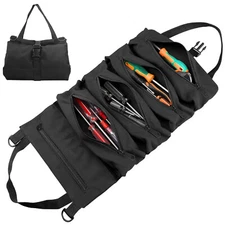 Roll Up Tool Bag Multi-Purpose Wrench Pouch Heavy Duty Tool Organizer w/Zipper