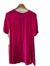 Topshop Hot Pink Pure Silk Tunic