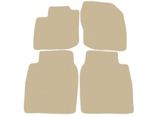 Beige Fußmatten Velour für Honda Civic IX H/B 2011-2016 Autoteppiche, 14xRand