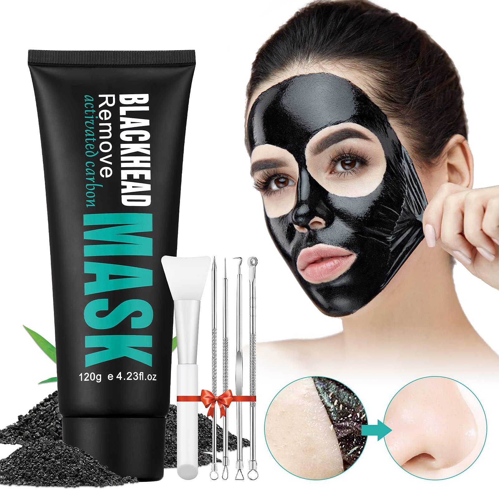 Activated Charcoal Peel Off Mask for Blackhead Removal & Skin Purification