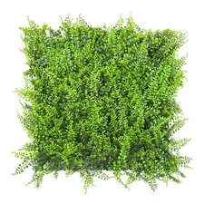 20" Artificial Fern Leaf with cover back Privacy Fence Screen Home Decor Hedge