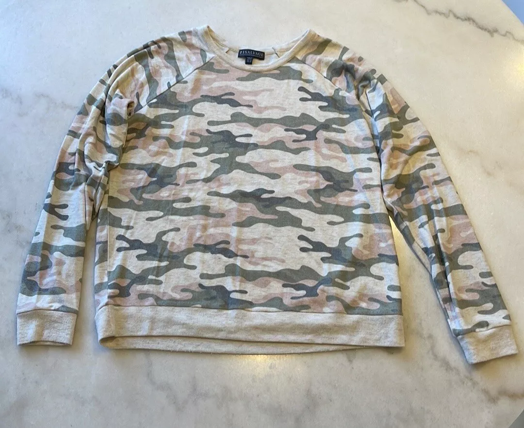 PJ SALVAGE CAMO COTTON POLY BLEND LOUNGE TOP. M eBay