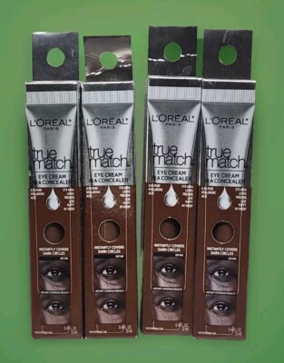 Loreal True Match Eye Cream In A Concealer C 9-10 Deep .4oz Ea 4pcs New!!