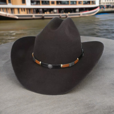 Western Cowboy Hut klassischer amerikanischer Stil Wolle - Vintage-inspirierter Cattleman Hut
