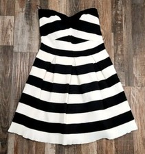 Express Strapless Pin Stripe Dress Sz M
