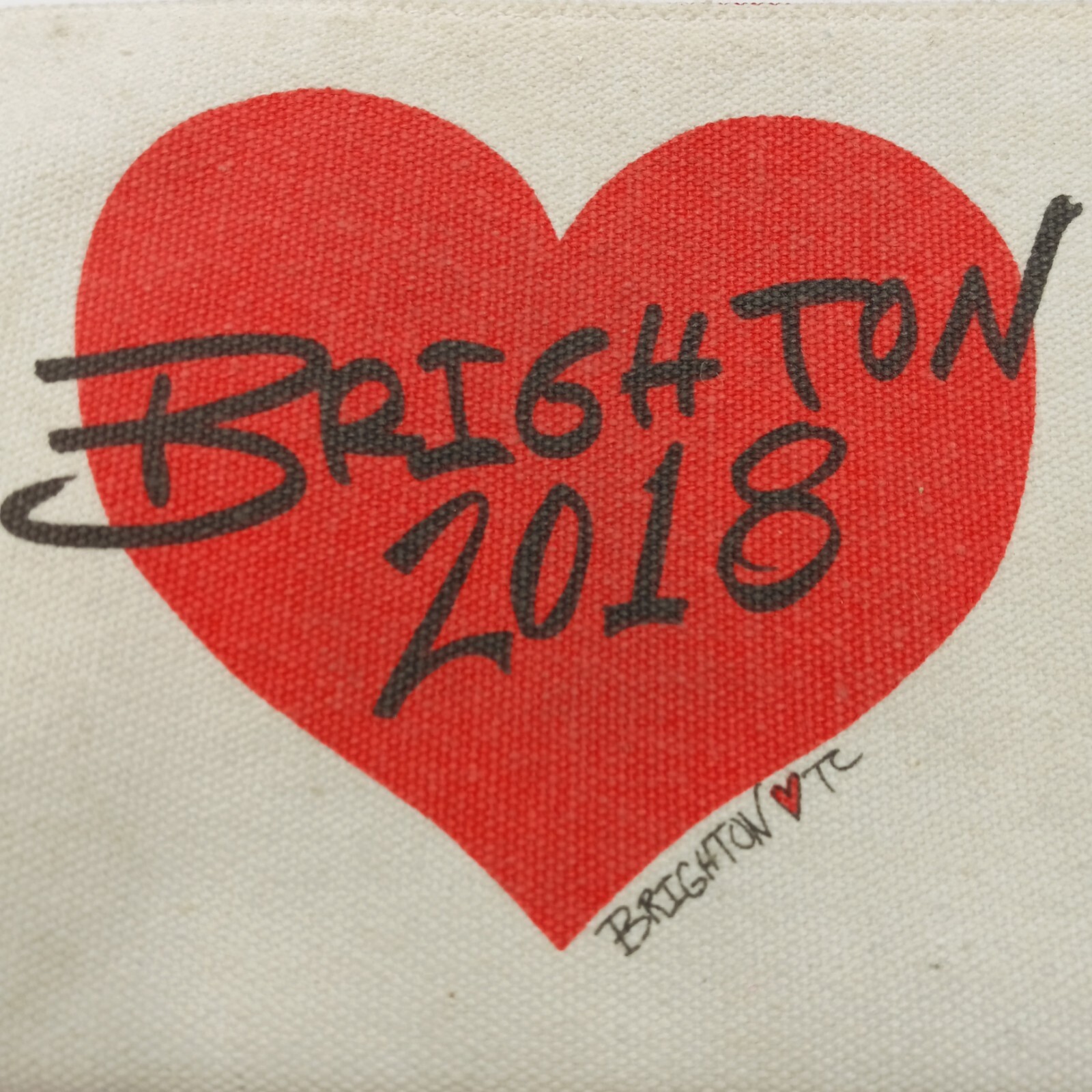 Brighton In Love We Trust Pouch Canvas Zippered Jewelry Make U 2018 