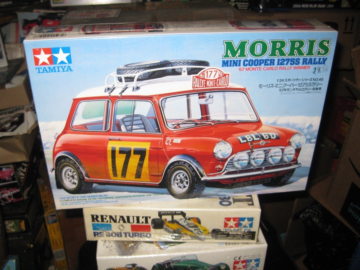 Sealed Morris Mini Cooper 1275S Rally by Tamiya in 1/24 scale from