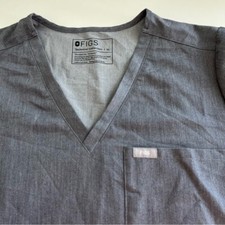 Figs Women's Catarina One Pocket Scrub Top Gray XL