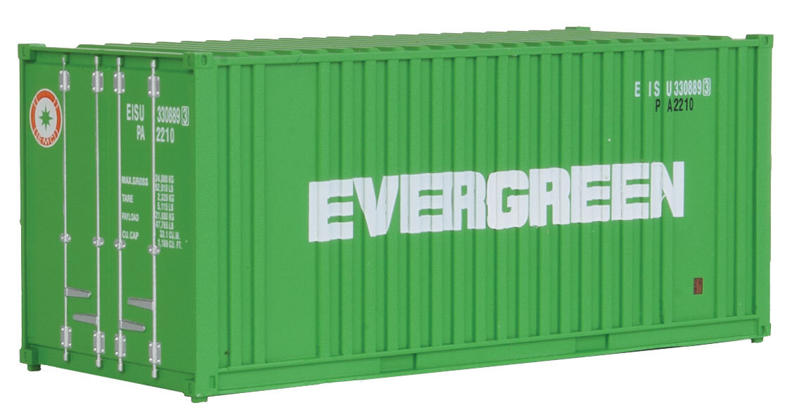 H0 Container 20 Feet Evergreen -- 8002 New