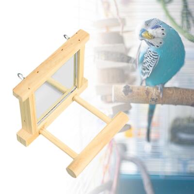 Beautiful view of Together Cage Bird Mirror Blockhead